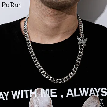 Purui Punk Thicken Cuban Chain Necklace Hip Hop Fashion Long Chain Butterfly Choker Necklace Goth Silver Color Neutral Jewelry
Purui Punk Thicken Cuban Chain Necklace Hip Hop Fashion Long Chain Butterfly Choker Necklace Goth Silver Color Neutral Jewelry