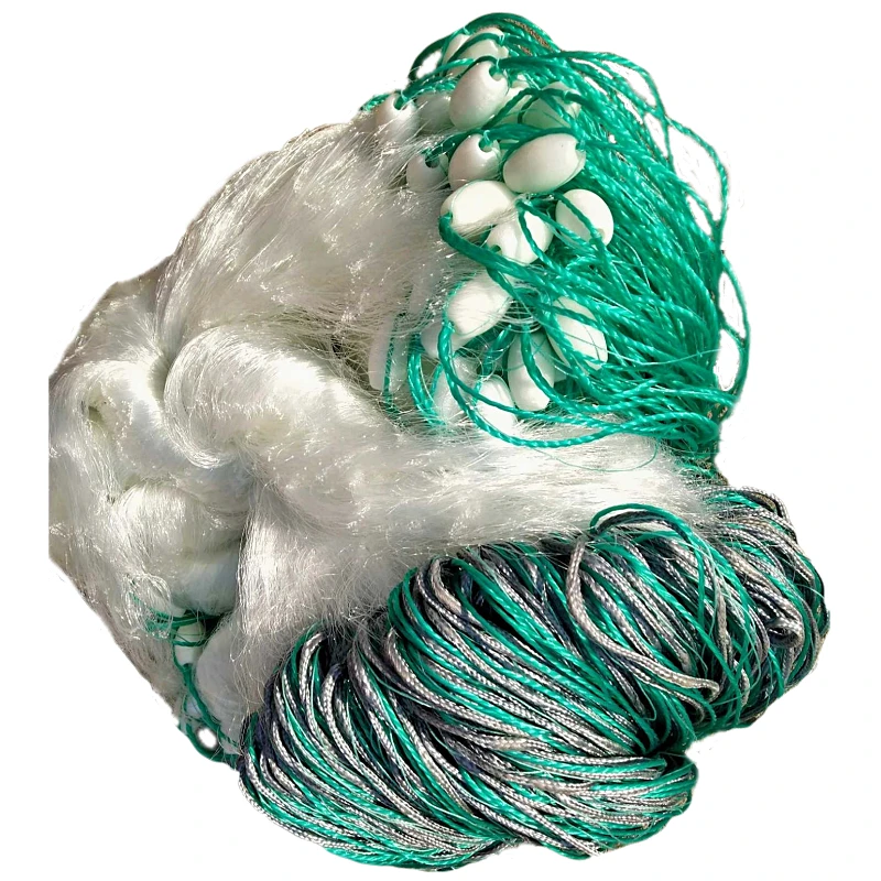 Depth 1.8m-8m fishing net wrapped sinker fishing network monofilament nylon net thickness gillnet rede de pesca fish net outdoor