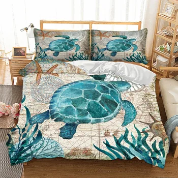 SOFTBATFY Sea Turtle Marine Life liBedding Set 3D Polyester Duvet Cover Set Single Double Twin Queen King Size Dropshipping
SOFTBATFY Sea Turtle Marine Life liBedding Set 3D Polyester Duvet Cover Set Single Double Twin Queen King Size Dropshipping