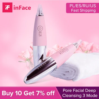 inFace Electric Blackhead Remover Black Spots Pore Face Deep Nose Cleaner T Zone Pore Acne Pimple Vacuum Suction Facial Tool
inFace Electric Blackhead Remover Black Spots Pore Face Deep Nose Cleaner T Zone Pore Acne Pimple Vacuum Suction Facial Tool