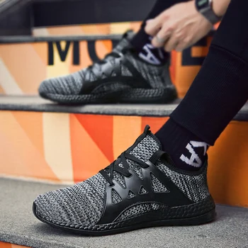 New Mesh Men Sneakers Casual Lace-up Sneakers Breathable No-slip for Male Tennis Flying Weaving Tourist Leisure Sports Shoes 
New Mesh Men Sneakers Casual Lace-up Sneakers Breathable No-slip for Male Tennis Flying Weaving Tourist Leisure Sports Shoes