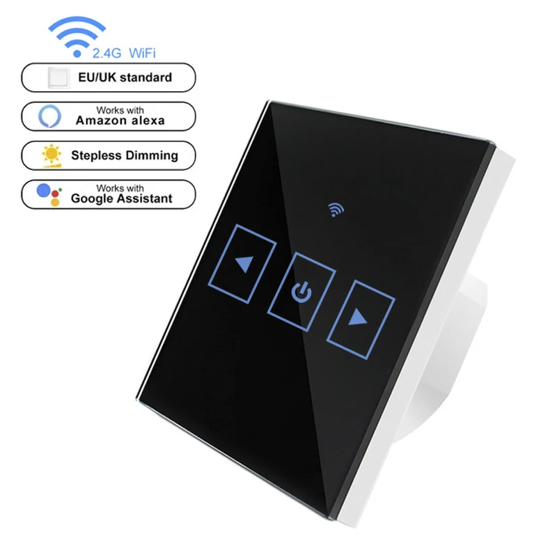 WIFI Smart Remote Touch Screen Sensor Switch LED Dimmer Switch Wall Glass Touch Dimmable Control Panel for EU / UK
WIFI Smart Remote Touch Screen Sensor Switch LED Dimmer Switch Wall Glass Touch Dimmable Control Panel for EU / UK