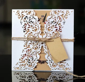 50pcs Fancy Hollow lace out white and square laser pattern Invitation Card Customize Business With RSVP Card Party Supplies
50pcs Fancy Hollow lace out white and square laser pattern Invitation Card Customize Business With RSVP Card Party Supplies