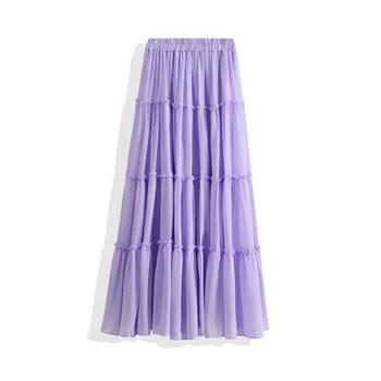 2020 New Summer Chiffon Skirts Women Summer Long Skirts Ins Fashion Skirt
2020 New Summer Chiffon Skirts Women Summer Long Skirts Ins Fashion Skirt