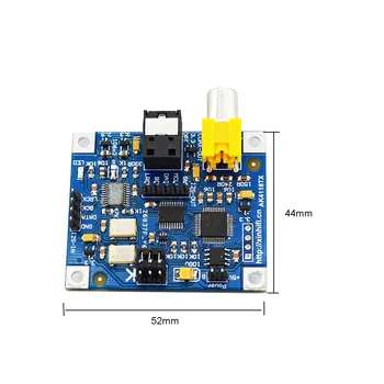 Ak4118 I2S to coaxial fiber With I2S output support 24bit 192K for PIR Raspberry pi 2B 3B 3B+ 4B
Ak4118 I2S to coaxial fiber With I2S output support 24bit 192K for PIR Raspberry pi 2B 3B 3B+ 4B