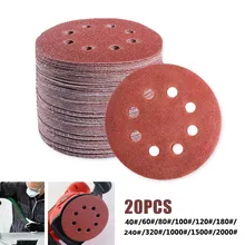 20Pcs 5 Inch 125mm Round Sandpaper 8 Hole Sanding Disc 40-2000 Grit Hook & Loop Wood Metal Wall Polishing Grinding Abrasive Tool
20Pcs 5 Inch 125mm Round Sandpaper 8 Hole Sanding Disc 40-2000 Grit Hook & Loop Wood Metal Wall Polishing Grinding Abrasive Tool