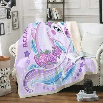 Unicorn Sherpa Blanket for Beds Purple Soft Throw Blanket Cartoon Animal Soft Bedspreads Pink Flowers Thin Quilt Kids Dropship
Unicorn Sherpa Blanket for Beds Purple Soft Throw Blanket Cartoon Animal Soft Bedspreads Pink Flowers Thin Quilt Kids Dropship