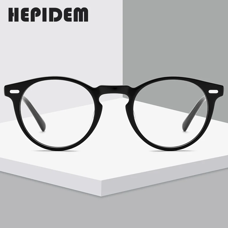 HEPIDEM Acetate Optical Eyeglasses Frame Men Retro Vintage Round Prescription Glasses Nerd Women Spectacles Myopia Eyewear 9108
HEPIDEM Acetate Optical Eyeglasses Frame Men Retro Vintage Round Prescription Glasses Nerd Women Spectacles Myopia Eyewear 9108