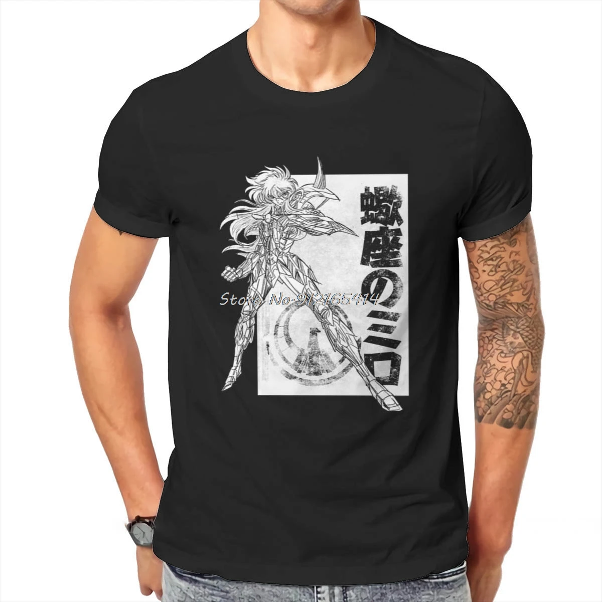 Milo No Scorpio Saint Seiya Knights Of The Zodiac Japanese Anime T Shirt Vintage TShirt Top Sell Harajuku Men's Short Sleeve
Milo No Scorpio Saint Seiya Knights Of The Zodiac Japanese Anime T Shirt Vintage TShirt Top Sell Harajuku Men's Short Sleeve