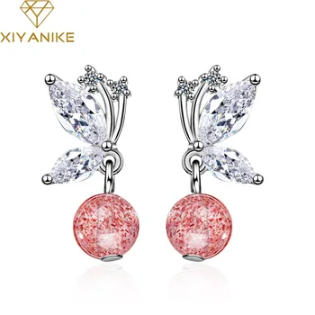 XIYANIKE 925 Sterling Silver New Fashion Creative Crystal Bowknot Drop Earrings Jewelry For Women Couple Wedding Party Gift
XIYANIKE 925 Sterling Silver New Fashion Creative Crystal Bowknot Drop Earrings Jewelry For Women Couple Wedding Party Gift