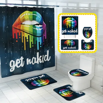 Four-Piece Toilet Seat Cover Mat Bathroom Non-Slip Mat Set Bathroom Carpet Toilet Bath Mat Set Tapis Salle De Bain Alfombra Bano
Four-Piece Toilet Seat Cover Mat Bathroom Non-Slip Mat Set Bathroom Carpet Toilet Bath Mat Set Tapis Salle De Bain Alfombra Bano