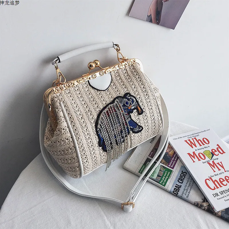 Female Straw Beach Bag Crossbody Tote Bag Women 2020 Summer Wicker Designer Handbags Elephant Tassel Shoulder Messenger Bag Sac
Female Straw Beach Bag Crossbody Tote Bag Women 2020 Summer Wicker Designer Handbags Elephant Tassel Shoulder Messenger Bag Sac