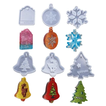 6 Pieces Christmas Theme Resin Molds, Pendant Decoration Molds with Hanging Hole, Including Bells, Elk, Christmastree Love Tag
6 Pieces Christmas Theme Resin Molds, Pendant Decoration Molds with Hanging Hole, Including Bells, Elk, Christmastree Love Tag