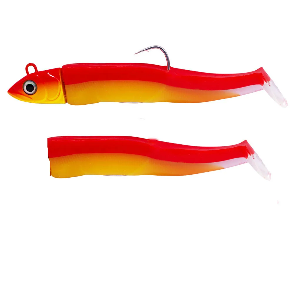 Fishing Lure Jig Head Soft Black Minnow Soft 5/12/25g Fake Bait Minnow Eel Jigging Souple Silicone Lure Pike Seabass Lure Bass 
Fishing Lure Jig Head Soft Black Minnow Soft 5/12/25g Fake Bait Minnow Eel Jigging Souple Silicone Lure Pike Seabass Lure Bass