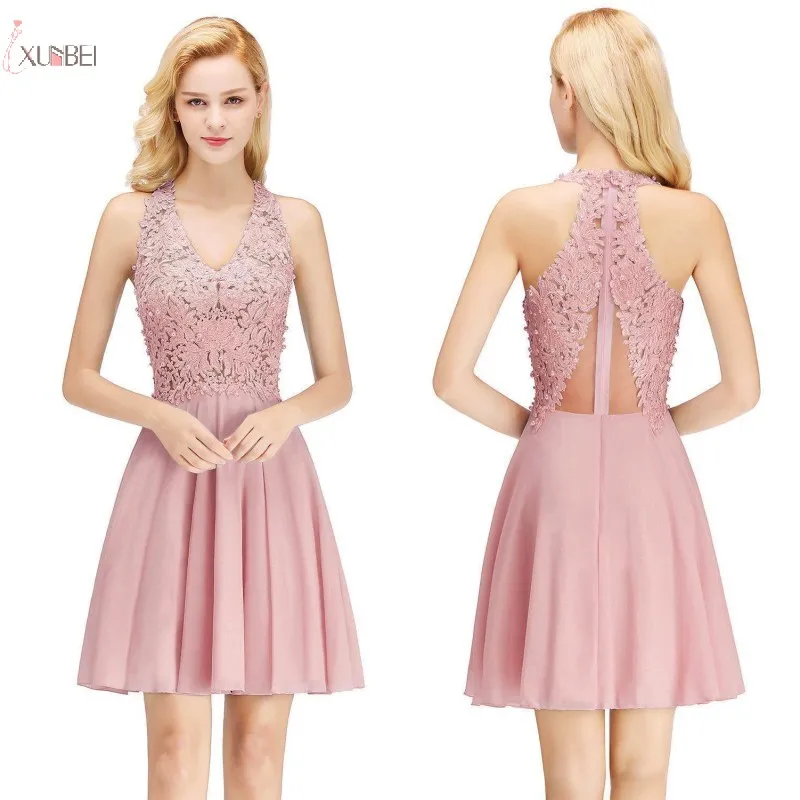 Homecoming Dresses 2019 Chiffon A line Short Formal Dress Applique Beaded Graduation Gown V Neck Sleeveless vestido curto
Homecoming Dresses 2019 Chiffon A line Short Formal Dress Applique Beaded Graduation Gown V Neck Sleeveless vestido curto