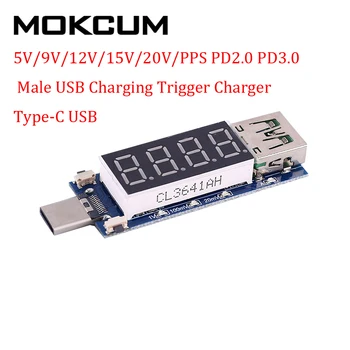 5V/9V/12V/15V/20V/PPS PD2.0 PD3.0 Female/Male USB Charging Trigger Charger LED Display Voltmeter Ammeter Type-C for PD Charger
5V/9V/12V/15V/20V/PPS PD2.0 PD3.0 Female/Male USB Charging Trigger Charger LED Display Voltmeter Ammeter Type-C for PD Charger