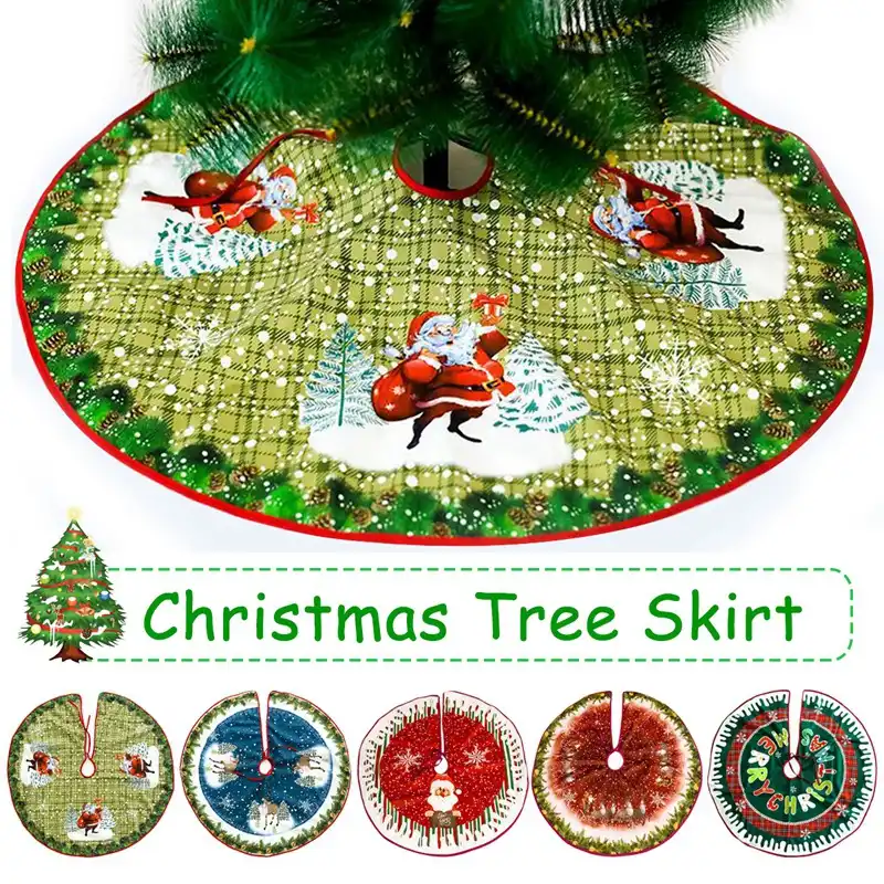 christmas tree skirt colorful non-woven fabric christmas tree