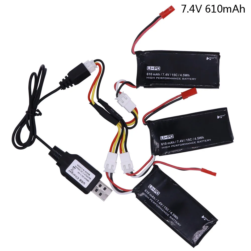 Аккумулятор для Hubsan X4 H502S H502E 7 4 В 610 мА · ч lipo аккумулятор 15C 5wh и USB Кабель зарядного