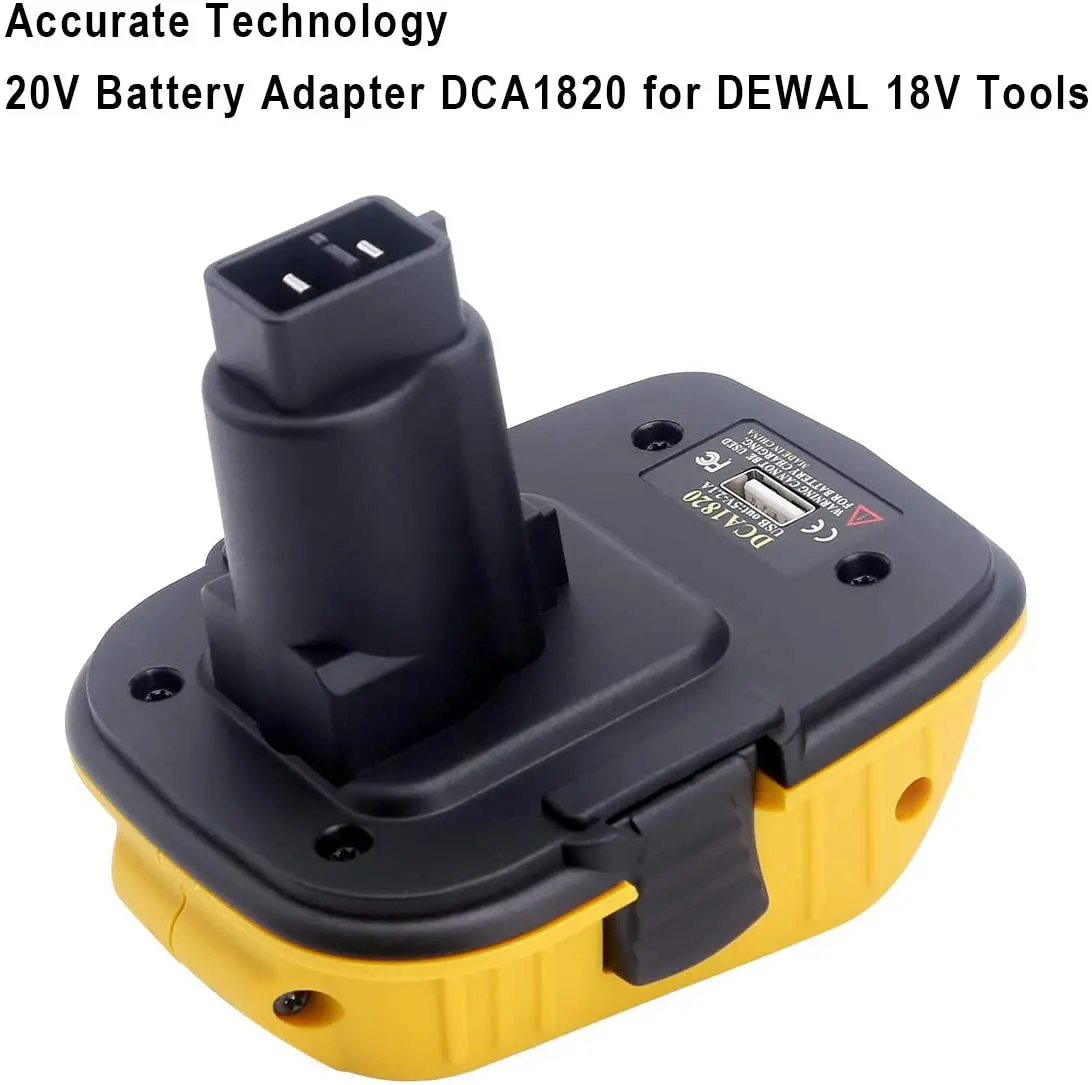 20V Battery Convertor Adapter DCA1820 For Dewalt 18V Tools Convert For Dewalt NiCad & NiMh All Lithium USB Battery Convertor
20V Battery Convertor Adapter DCA1820 For Dewalt 18V Tools Convert For Dewalt NiCad & NiMh All Lithium USB Battery Convertor