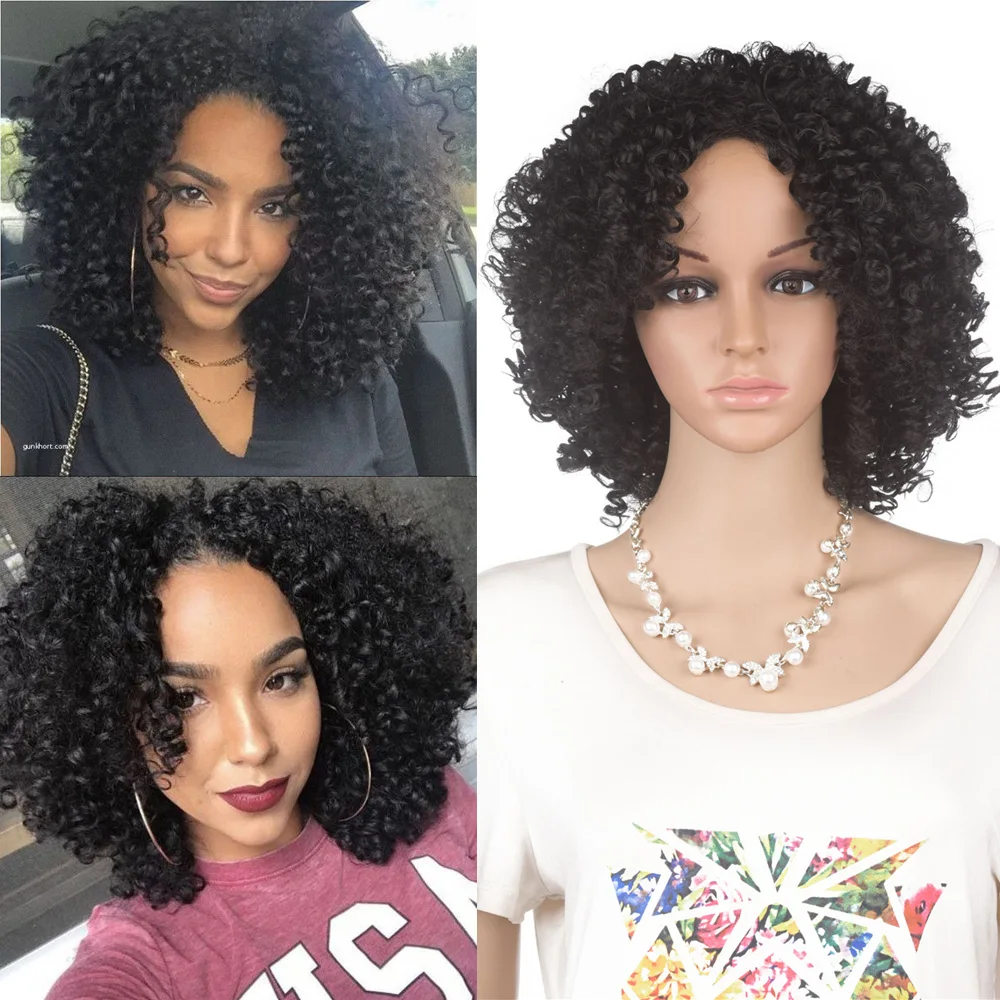 YunRong Short Afro Curly Wig Natural Hairline Heat Resistant Fiber Synthetic Hair Wigs For American African Kinky Curly Wig
YunRong Short Afro Curly Wig Natural Hairline Heat Resistant Fiber Synthetic Hair Wigs For American African Kinky Curly Wig