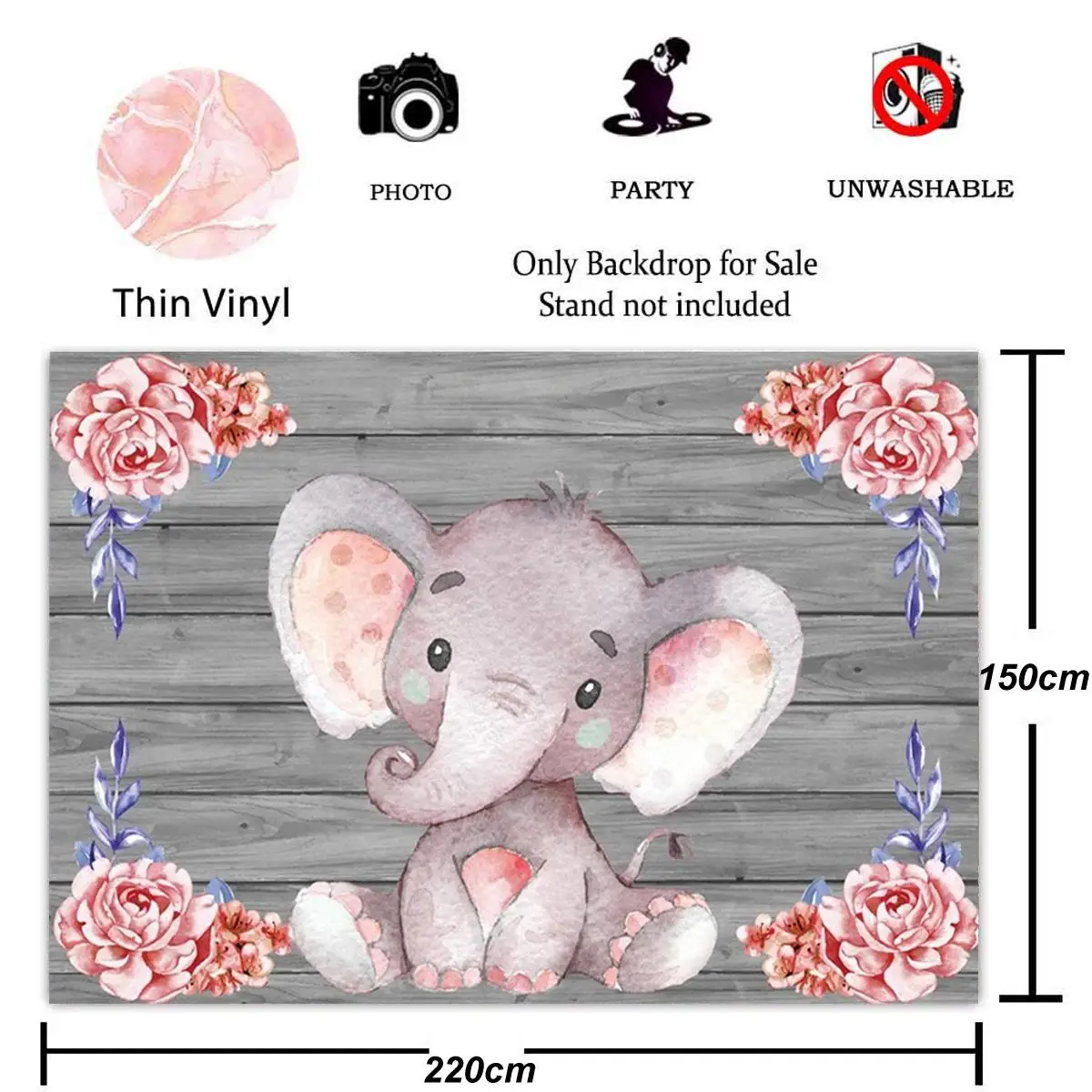 version photography cloth background cloth flower elephant