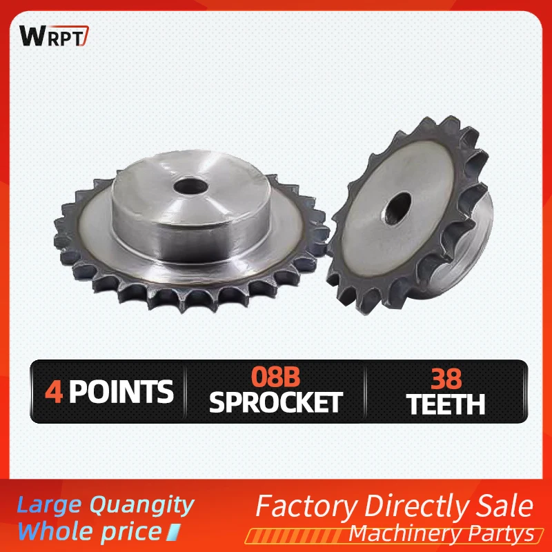 1Pcs Sprocket 08B 4-Point 38T, Tooth Pitch 12.7mm, Chain Thickness 7mm, Industrial Sprocket, Tooth Surface Quenched
1Pcs Sprocket 08B 4-Point 38T, Tooth Pitch 12.7mm, Chain Thickness 7mm, Industrial Sprocket, Tooth Surface Quenched
