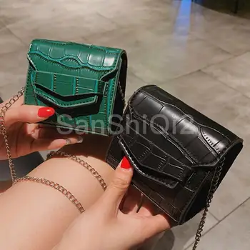 Small Mini Square bag 2019 Summer Fashion New Quality PU Leather Women's Handbag Crocodile pattern Chain Shoulder Messenger Bags
Small Mini Square bag 2019 Summer Fashion New Quality PU Leather Women's Handbag Crocodile pattern Chain Shoulder Messenger Bags