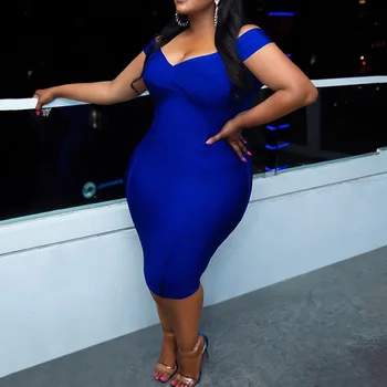 2020 Sexy Blue African Women Mermaid Cocktail Dress Knee-Length Formal Club Wear Evening Prom Party Gown Sukienki Plus Size
2020 Sexy Blue African Women Mermaid Cocktail Dress Knee-Length Formal Club Wear Evening Prom Party Gown Sukienki Plus Size