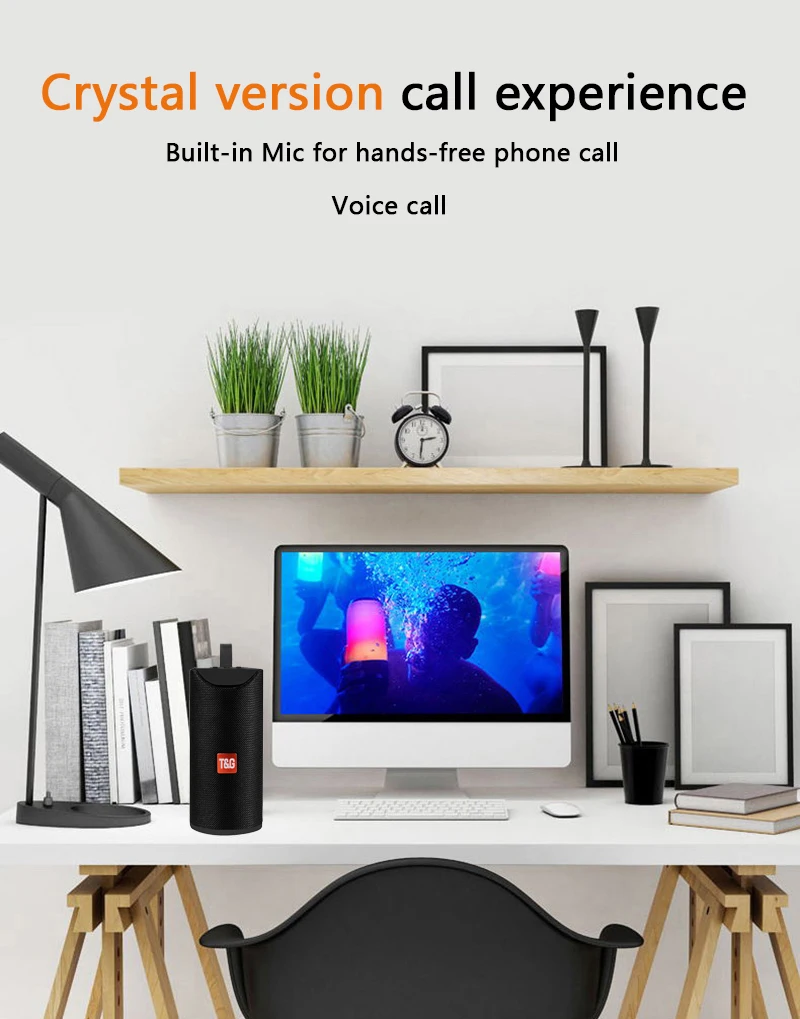 New TG113A Portable Speaker 5W Long Use Time FM Radio Bluetooth 5.0 Column Loudspeaker IPX5 Outdoor Waterproof Wireless Speaker New TG113A Portable Speaker 5W Long Use Time FM Radio Bluetooth 5.0 Column Loudspeaker IPX5 Outdoor Waterproof Wireless Speaker