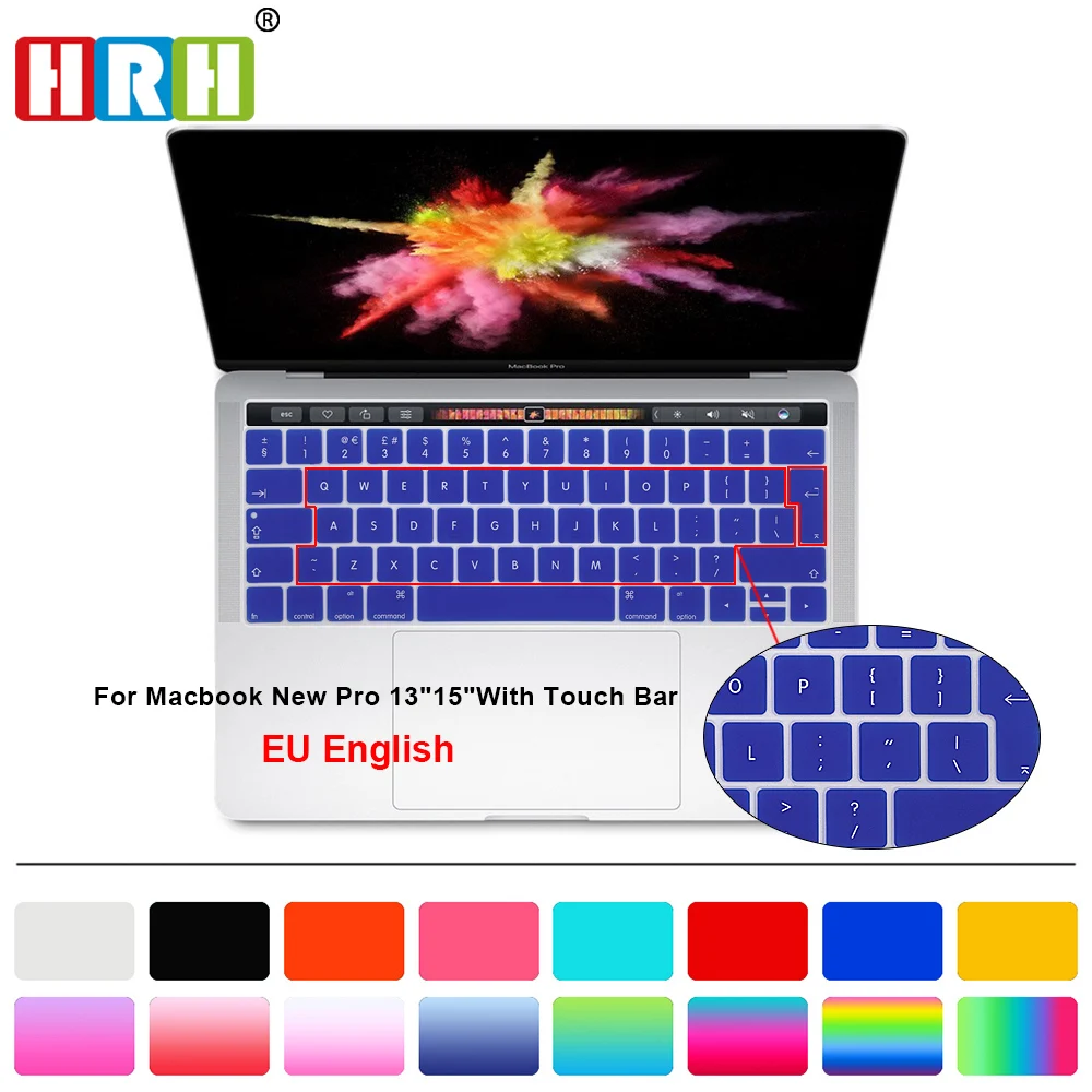 English EU/UK Silicone Keyboard Cover Skin For New MacBook Pro 13.3,NEW Macbook Pro 15.4 (2016 NEWEST VERSION,with Touch Bar )
English EU/UK Silicone Keyboard Cover Skin For New MacBook Pro 13.3,NEW Macbook Pro 15.4 (2016 NEWEST VERSION,with Touch Bar )