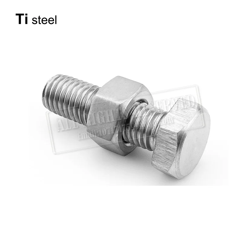 nut bolt M16 titanium hex head bolt stitanium washer Ti steel Hex Nut titanium steel
nut bolt M16 titanium hex head bolt stitanium washer Ti steel Hex Nut titanium steel
