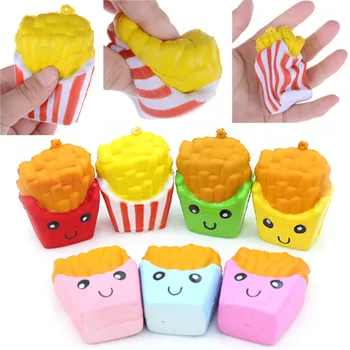 Soft Scented Bread Cake Elasticity Stretch Kid Fun Gift Toy 8.2cm Kawaii Chips Squishy French Fries Cute Bag Parts Accessories
Soft Scented Bread Cake Elasticity Stretch Kid Fun Gift Toy 8.2cm Kawaii Chips Squishy French Fries Cute Bag Parts Accessories