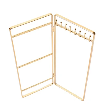 Screen Design Frame Earring Necklace Storage Rack Iron Metal Jewelry Holder 
Screen Design Frame Earring Necklace Storage Rack Iron Metal Jewelry Holder