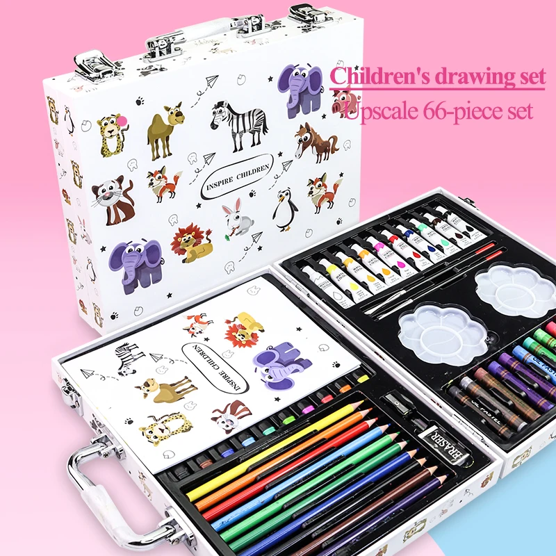 Children Art Painting Set Marker Watercolor Paint Crayon Colored Pencil Drawing Supplies Kids Educational Toys Creative Gift
Children Art Painting Set Marker Watercolor Paint Crayon Colored Pencil Drawing Supplies Kids Educational Toys Creative Gift