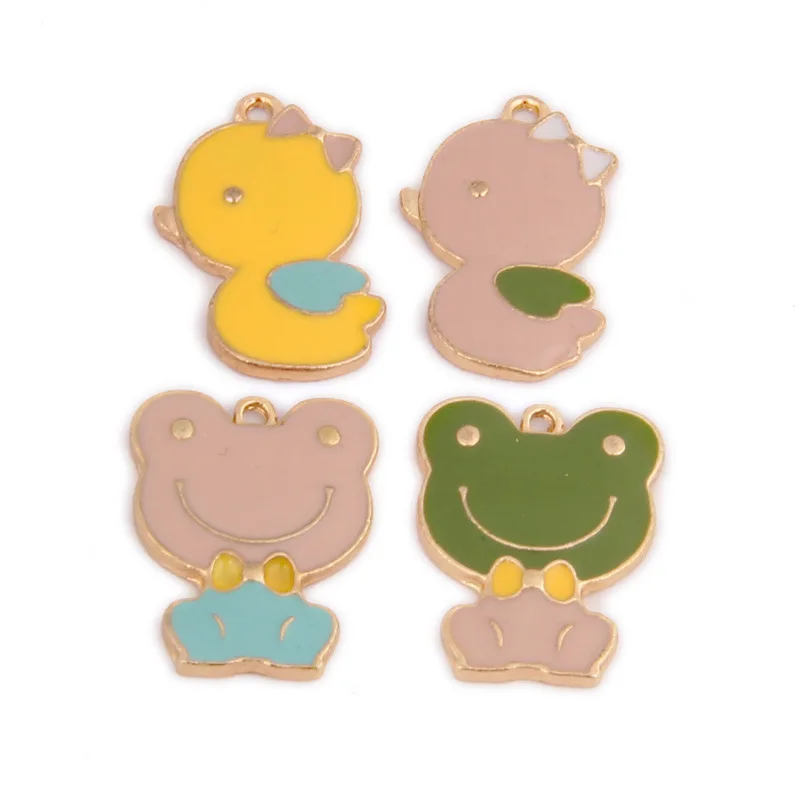10pcs/pack Chicken Frog Animal Enamel Charms Metal Gold Pendants Handmade Craft Charms for DIY Jewelry Making
10pcs/pack Chicken Frog Animal Enamel Charms Metal Gold Pendants Handmade Craft Charms for DIY Jewelry Making