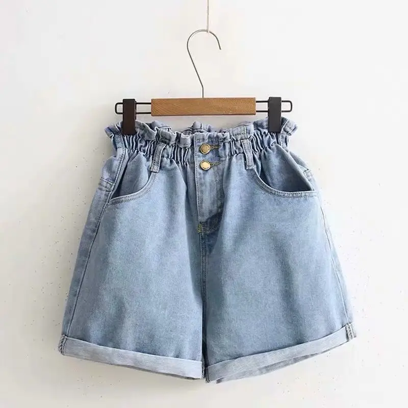 Plus Size Women Blue Denim Loose Shorts 2020 Summer Korean Elastic High Waist Jeans Shorts 2020 Wide Leg Short Ladies
Plus Size Women Blue Denim Loose Shorts 2020 Summer Korean Elastic High Waist Jeans Shorts 2020 Wide Leg Short Ladies