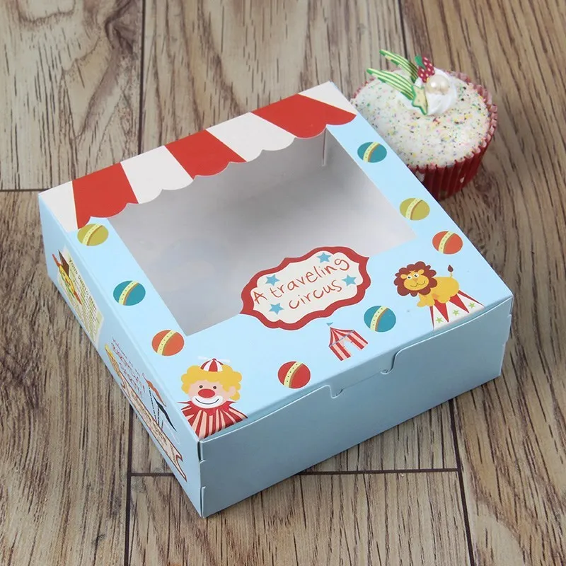 10 Pcs Circus Gift Box With Window Birthday Gift Box Kids Party Candy Cookies Cup Cake Kraft Paper Boxes Packaging Cardboard
10 Pcs Circus Gift Box With Window Birthday Gift Box Kids Party Candy Cookies Cup Cake Kraft Paper Boxes Packaging Cardboard