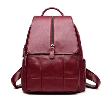 Women Casual Backpack Female PU Leather Simple Soft leather ladies backpack Multifunction Mom Bag Handbag
Women Casual Backpack Female PU Leather Simple Soft leather ladies backpack Multifunction Mom Bag Handbag