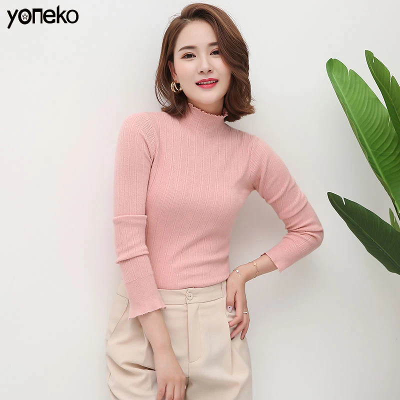 Yoneko New Women Turtleneck Sweater Pullover Knitted Slim Sweaters elastic force Tops Winter Casual Sweater Jum KM168
Yoneko New Women Turtleneck Sweater Pullover Knitted Slim Sweaters elastic force Tops Winter Casual Sweater Jum KM168