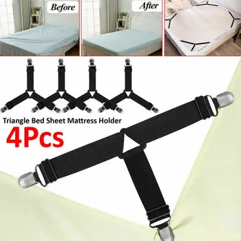 4pcs / set Adjustable Elastic Sheet Clips Set Bed Belt Clips Mattress Corner Support Fasteners Home Textile Organization Gadget
4pcs / set Adjustable Elastic Sheet Clips Set Bed Belt Clips Mattress Corner Support Fasteners Home Textile Organization Gadget