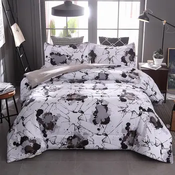 40 Home textile ink personality black and white pen ink bedding pillowcase and quilt cover size home textile set comfortable
40 Home textile ink personality black and white pen ink bedding pillowcase and quilt cover size home textile set comfortable