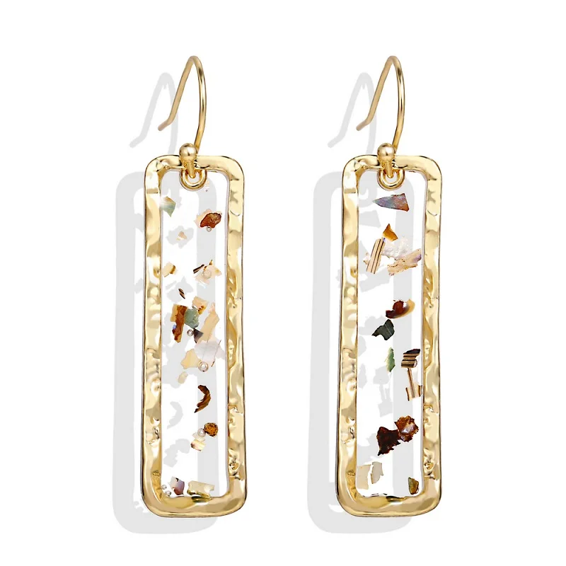 Europe and America cross border creative retro simple drop glue Sequin Earrings Amazon new geometric Earrings
Europe and America cross border creative retro simple drop glue Sequin Earrings Amazon new geometric Earrings