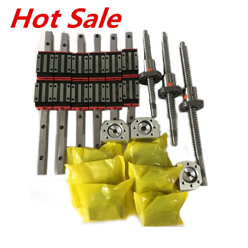 Free shipping 3 axis 4aixs CNC guide 20mm linear rails linear guide HGR20 HGH20 16mm ball screw SFU1605/1610 set for CNC router
Free shipping 3 axis 4aixs CNC guide 20mm linear rails linear guide HGR20 HGH20 16mm ball screw SFU1605/1610 set for CNC router