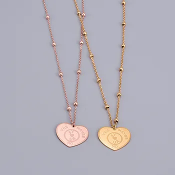 Amaiyllis 18K Gold Minimalist Peach Heart Clavicle Heart Necklace Pendant Letters Frosty Gold Heart Necklace For Women Jewellry 
Amaiyllis 18K Gold Minimalist Peach Heart Clavicle Heart Necklace Pendant Letters Frosty Gold Heart Necklace For Women Jewellry