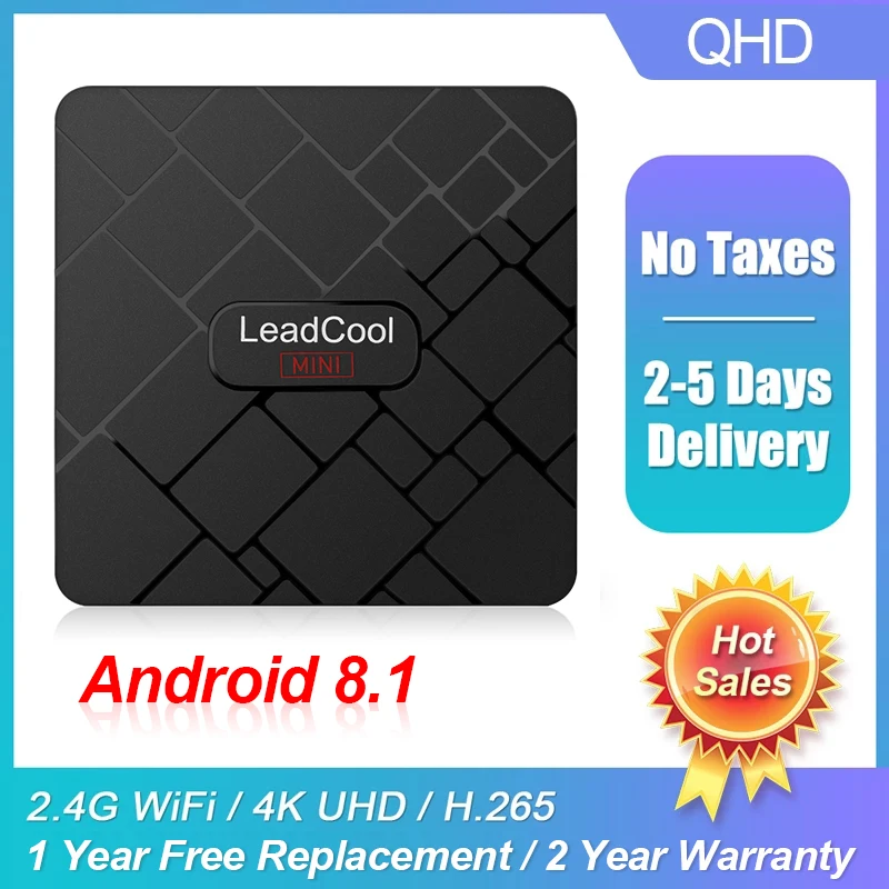 Leadcool Mini TV Box Android 8.1 RK3328A Full HD 1080P 2.4G WIFI 1G8G 2G16G H.265/HEVC HDMI 2.0 Smart 4K TV BOX PK X96 Mini
Leadcool Mini TV Box Android 8.1 RK3328A Full HD 1080P 2.4G WIFI 1G8G 2G16G H.265/HEVC HDMI 2.0 Smart 4K TV BOX PK X96 Mini