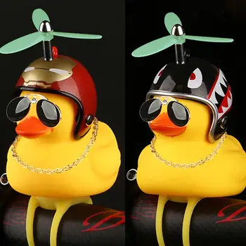 New Luminous Standing Duck with Helmet Broken Wind Small Yellow Duck Road Bike Motor Helmet Riding Cycling/Home Decor Figurines
New Luminous Standing Duck with Helmet Broken Wind Small Yellow Duck Road Bike Motor Helmet Riding Cycling/Home Decor Figurines