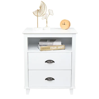 FCH 2-Drawer End Table Nightstand Side Table with Storage White (58 x 40 x 70)cm
FCH 2-Drawer End Table Nightstand Side Table with Storage White (58 x 40 x 70)cm