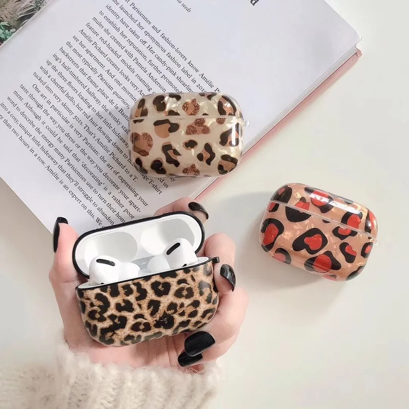For Airpods Pro Case luxury Leopard print conch shell silicon Earphone Cover For Airpods Pro 3 Air pods 3 cover gg case fundas
For Airpods Pro Case luxury Leopard print conch shell silicon Earphone Cover For Airpods Pro 3 Air pods 3 cover gg case fundas