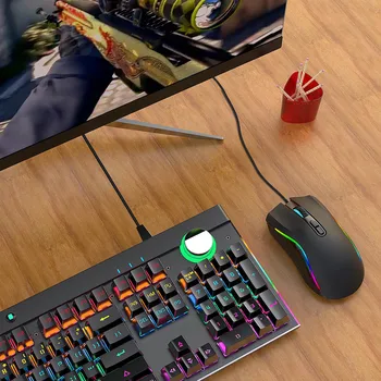 Wired Mouse 6 Adjustable DPI 7 Key Macro Programming RGB Light Office PC Game Mice GK99
Wired Mouse 6 Adjustable DPI 7 Key Macro Programming RGB Light Office PC Game Mice GK99