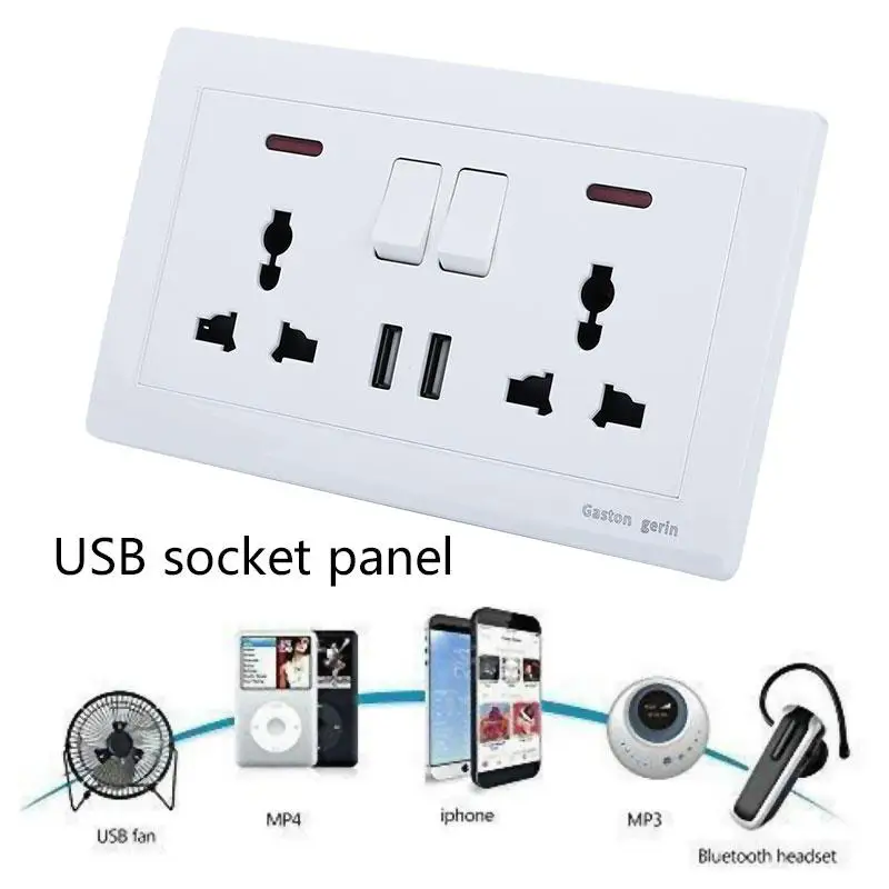 SOLEDI Home Improvement Wall Socket USB Outlets Plug Dual Universal Panel Plate Restaurant
SOLEDI Home Improvement Wall Socket USB Outlets Plug Dual Universal Panel Plate Restaurant